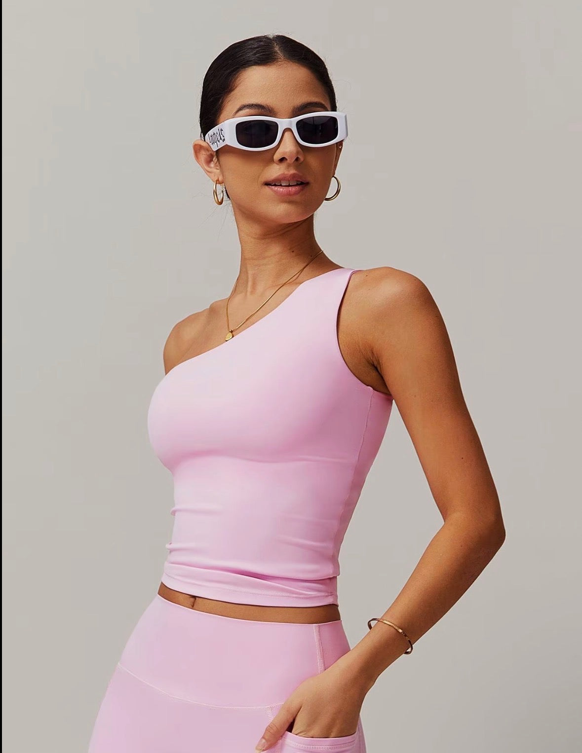 Single-Strap Seamless Workout Top