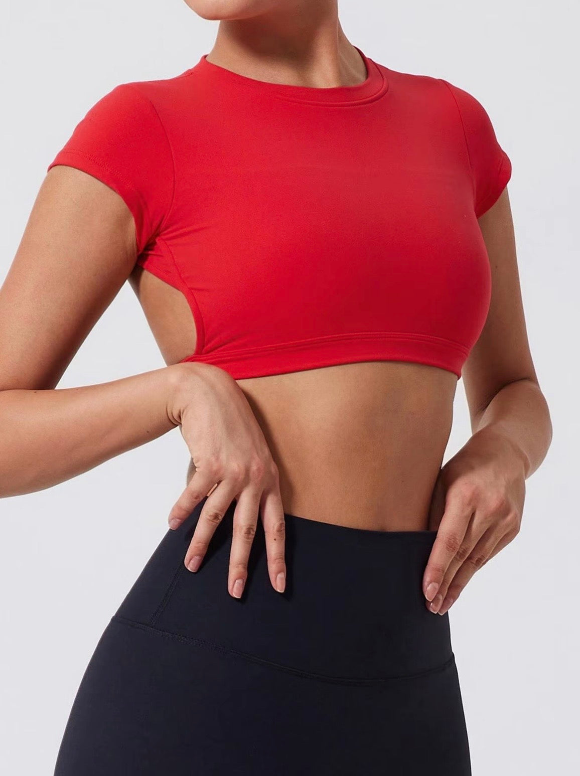Backless Workout Crop Top
