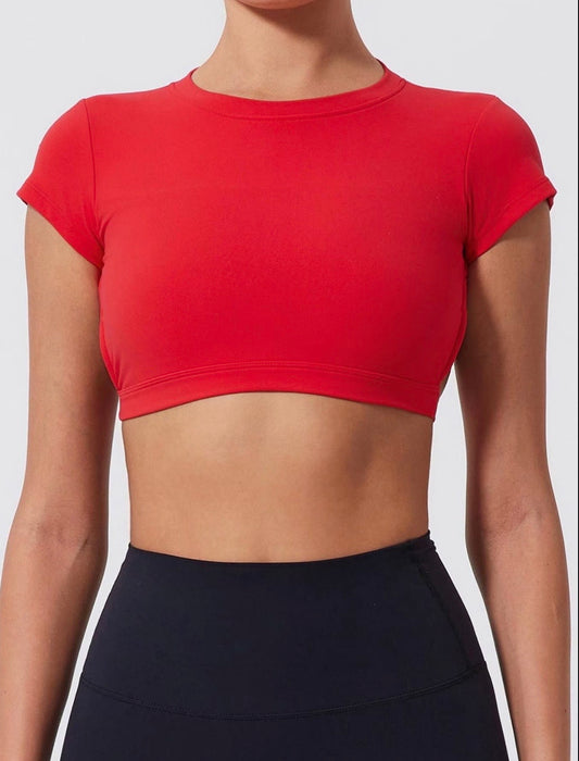 Backless Workout Crop Top